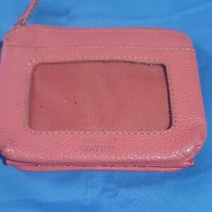 Genuine Leather Pink Wallet
